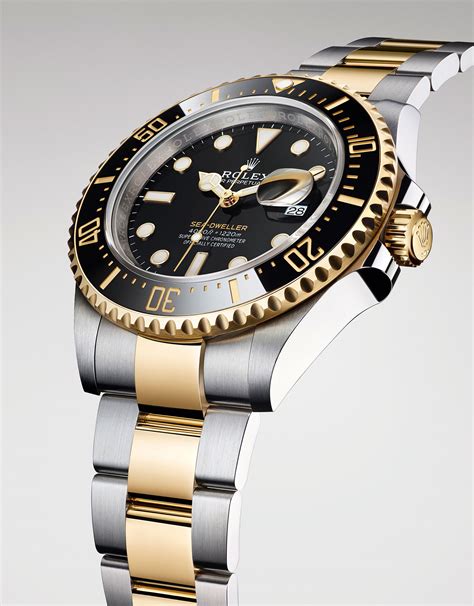 rolex sea dweller on rubber gold|rolex sea dweller price new.